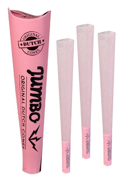 JUMBO Original Dutch Pink KING SIZE Pre-Rolled Papercones 3er Pack 32er Display
